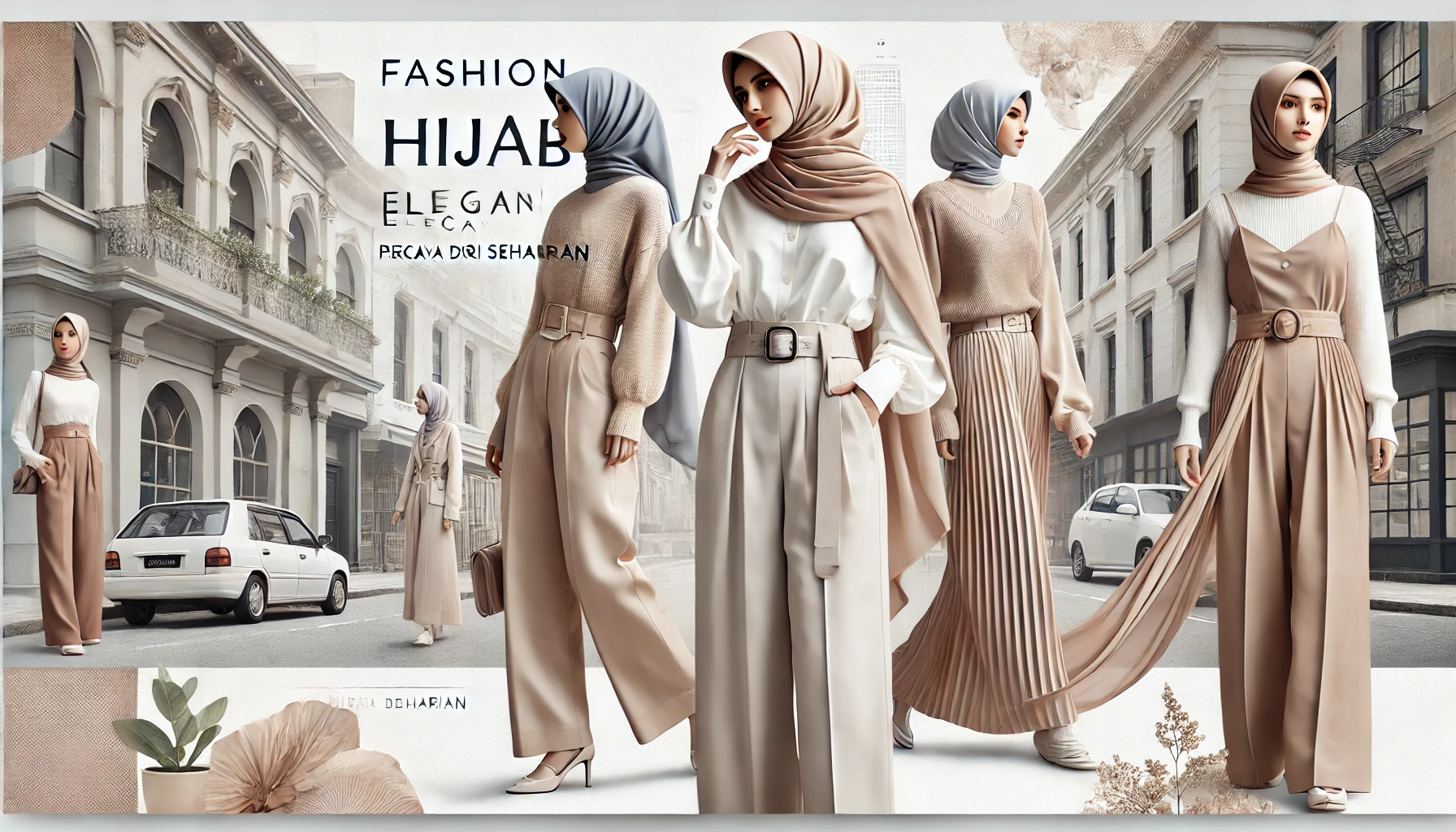 Fashion Hijab Elegan Percaya Diri Seharian