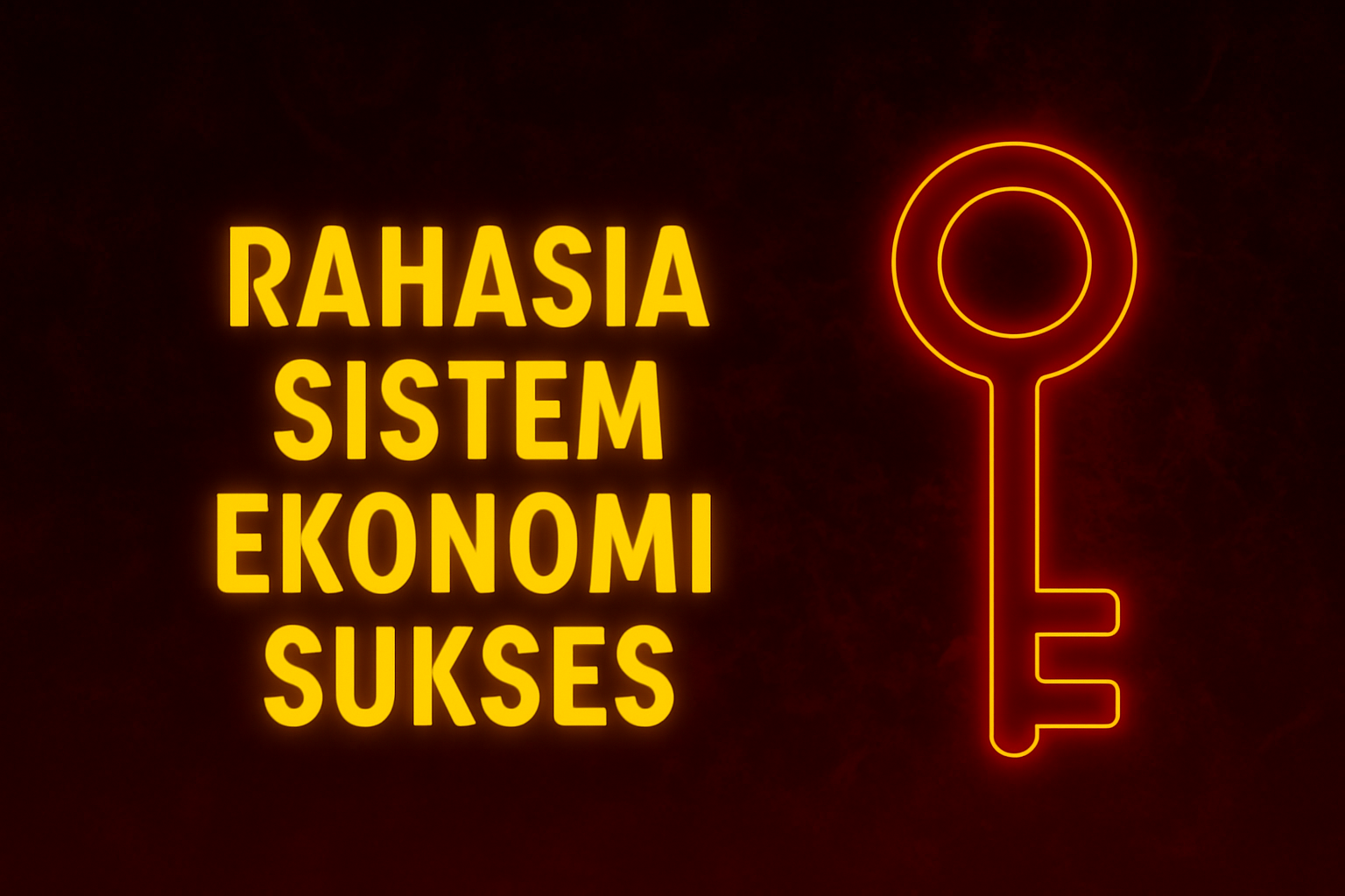 Rahasia Sistem Ekonomi Sukses